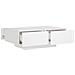 Tavolino da Salotto Bianco 90x60x31 cm in Legno Multistrato - Foto miniatura 5