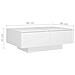 Tavolino da Salotto Bianco 90x60x31 cm in Legno Multistrato - Foto miniatura 6