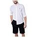 Camicia Uomo Leggera In Piqué Bianco - Foto miniatura 2