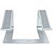 Supporto per PC Portatile da Scrivania in Alluminio /Argento supporta fino a 5 kg, Rialzo Ergonomico per Laptop, Supporto Portatile per Notebook Macbook Air /Pro, Dell XPS, Lenovo - Foto miniatura 3