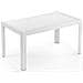 Tavolo Effetto Rattan Joker Bianco Cm 138x78xh72 - Foto miniatura 1