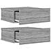 Comodini Pensili Grigio Sonoma 2pz 40x30x15cm Legno Multistrato - Foto miniatura 5