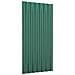 Pannelli Tetto 36pz Acciaio Verniciato A Polvere Verde 80x36 Cm - Foto miniatura 2