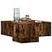 Tavolino Rovere Fumo 60x60x31,5 Cm In Legno Multistrato - Foto miniatura 3