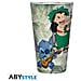 Disney Lilo & Stitch Large Glass - Ohana Family Bicchiere Grande - 400 Ml - Abystyle - Foto miniatura 1