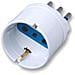 Sl1007 Presa Adattatore Con Spina 16a Presa 2p-t 16a Schuko White - Foto miniatura 1