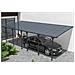 Pergola Addossata/posto Auto Coperto 24m² Kleo 800l300 Alluminio Grigio - Foto miniatura 5