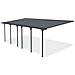 Pergola Addossata/posto Auto Coperto 24m² Kleo 800l300 Alluminio Grigio - Foto miniatura 3