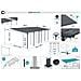 Pergola Addossata/posto Auto Coperto 24m² Kleo 800l300 Alluminio Grigio - Foto miniatura 7