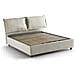 Letto Matrimoniale Denise, Letto Contenitore Con Rivestimento In Tessuto, 100% Made In Italy, Apertura Frontale, Con Materasso Cm 160x190 Incluso, Beige - Foto miniatura 3
