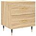 Comodino Rovere Sonoma 40x35x47,5 Cm In Legno Multistrato - Foto miniatura 2