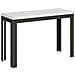 Tavolo Apribile 120/200x45/90 Cm Linea Double Telaio Antracite - Bianco Frassino - Foto miniatura 5