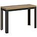 Tavolo Apribile 120/200x45/90 Cm Linea Double Telaio Antracite - Bianco Frassino - Foto miniatura 1