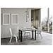 Tavolo Apribile 120/200x45/90 Cm Linea Double Telaio Antracite - Bianco Frassino - Foto miniatura 2