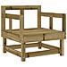 Set Salotto Da Giardino 7 Pz In Legno Impregnato Di Pino - Foto miniatura 3