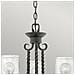 Lampadario Industrial Nordico Casa Alluminio Nero Antico Vetro 3 Luci E27 - Foto miniatura 4