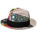 Cappello Fedora A Tesa Larga Da Donna Patchwork Multicolore - 57 Cm-s - Foto miniatura 4
