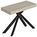 Consolle Allungabile 90x40/196 Cm Saki Premium Small Cashmere Gambe Antracite - Foto miniatura 1