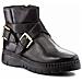 Donna D Emsley A Stivali Con Zip In Pelle Nera 37 - Foto miniatura 2