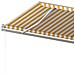 Lusso Casadino -  Tenda Da Sole Retrattile Manuale Con Pali 6x3,5 M Gialla Bianca - Foto miniatura 6