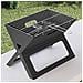 Griglia BBQ a Carbone - Pieghevole, Nera, 46x30x31 cm, Realizzata in Acciaio - Foto miniatura 4