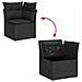 Set Divano Giardino 12 Pezzi con Cuscini Rattan Polimerico Nero Acacia, Divano Giardino 2 Posti con Ripostiglio e Cuscini Rattan Polimerico Nero, Set da Pranzo Giardino 3 Pezzi con Cuscini Rattan Polimerico Nero Acacia - Foto miniatura 5