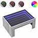 Tavolino da Salotto con LED Infinity Grigio Sonoma 70x50x30 cm - Foto miniatura 1