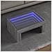 Tavolino da Salotto con LED Infinity Grigio Sonoma 70x50x30 cm - Foto miniatura 2
