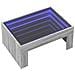 Tavolino da Salotto con LED Infinity Grigio Sonoma 70x50x30 cm - Foto miniatura 3