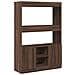 Credenza Rovere Marrone 92x33x140 cm in Legno Multistrato - Foto miniatura 1
