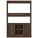 Credenza Rovere Marrone 92x33x140 cm in Legno Multistrato - Foto miniatura 5