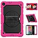 Custodia Per Samsung Galaxy Tab A7 Lite 8,7"" Supporto Tracolla Rosa - Foto miniatura 4