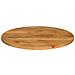Piano per Tavolo Ø 90x3,8 cm Rotondo in Legno Massello di Mango - Foto miniatura 3