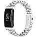 Elegante Bracciale In Acciaio Inossidabile Argento Con Perle Compatibile Con Fitbit Inspire /inspire 2/inspire Hr Silver - Foto miniatura 2