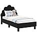 Struttura letto per bambini con testata Nero 70 x 140 cm - Foto miniatura 1