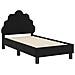 Struttura letto per bambini con testata Nero 70 x 140 cm - Foto miniatura 4