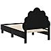 Struttura letto per bambini con testata Nero 70 x 140 cm - Foto miniatura 7