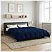 Duvet Invernale Trapuntato Blu Scuro 240 x 260 cm Microfibra - Foto miniatura 4
