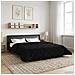 Duvet Estivo Nero 220 x 260 cm Microfibra e Fleece Teddy - Foto miniatura 4
