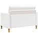 Set di Divani con Storage 2 pcs Bianco Poliestere - Foto miniatura 4