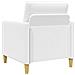 Set di Divani con Storage 2 pcs Bianco Poliestere - Foto miniatura 5