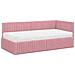Struttura Letto Angolare con Materasso 2 pcs Grigio Velluto - Foto miniatura 4