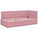 Struttura Letto Angolare con Materasso 2 pcs Grigio Velluto - Foto miniatura 6