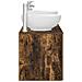 Set di mobili per il bagno 3 pz Rovere Fumo 49,5 x 44,5 x 65 cm - Foto miniatura 9