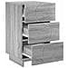 Comodino Grigio Sonoma 33,5 x 34,5 x 60 cm Legno composito - Foto miniatura 3