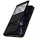 Custodia Iphone Xr + Funzione Stand Con Doppia Finestra Nera - Foto miniatura 2