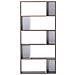 Scaffale In Colore Marrone / bianco Con 5 Ripiani Orilla - Foto miniatura 5