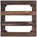 Pedane Con Ruote Per Piante 4 Pz In Legno Di Cedro 25x25 Cm - Foto miniatura 4