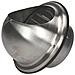 Coperchio Del Coperchio Della Cassa Esterna Semicircolare In Acciaio Inox Con Espulsore D'aria Da 125 Mm - Foto miniatura 1