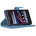 Custodia Compatibile Con Sony Xperia Z1 Compact In Pastello Blu - Coperchio Protettiva Con Chiusura Magnetica, Funzione Stand E Tasca Per Le Carte - Foto miniatura 5
